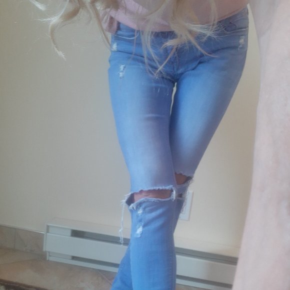 Tally Weijl Distressed Skinny Jean (light washed) - Picture 2 of 15